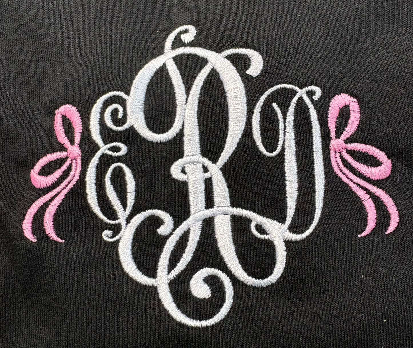 Side Bows Embroidery Design