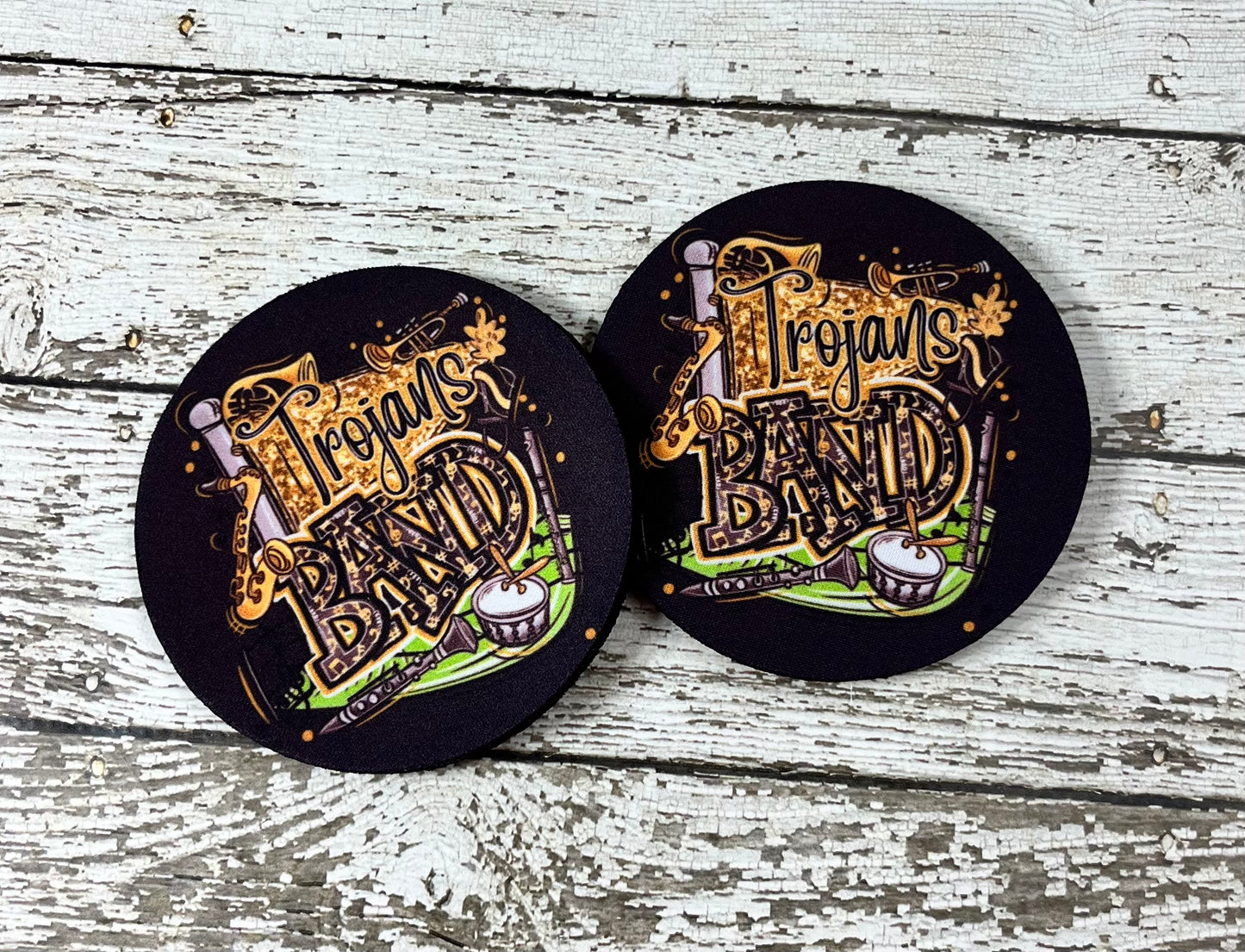 Trojans Band Coaster Set