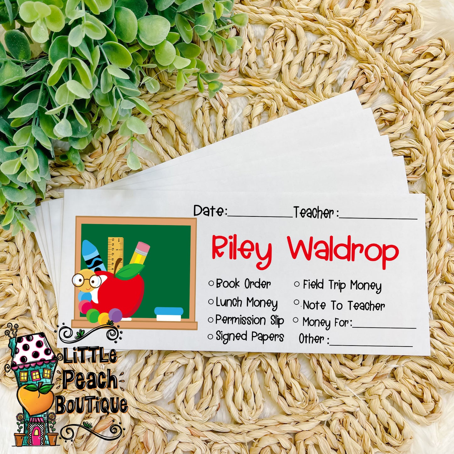 Classroom Personalized School Envelope Set