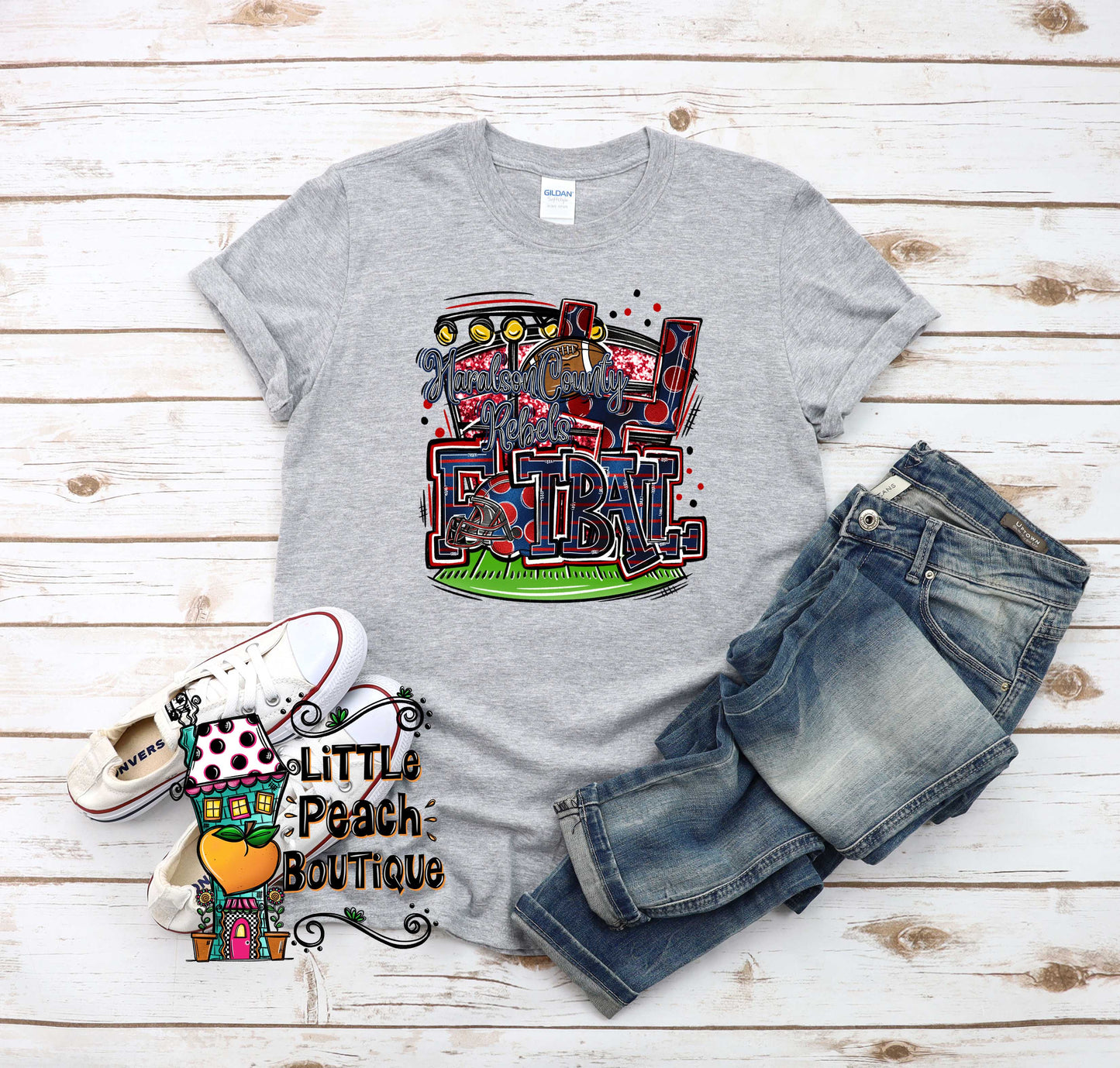 Haralson County Rebels Football T-shirt