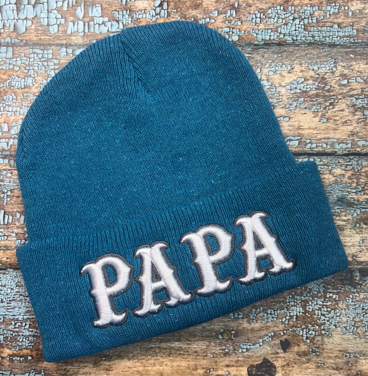 PaPa 3D Puff Embroidered Beanie