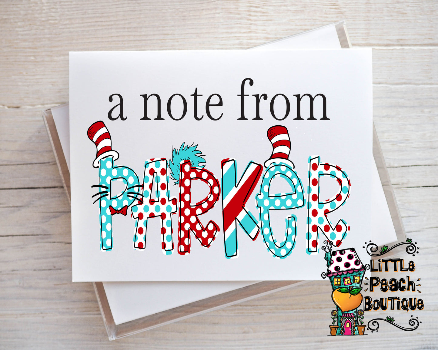 Read Across America Personalized Notecard Set