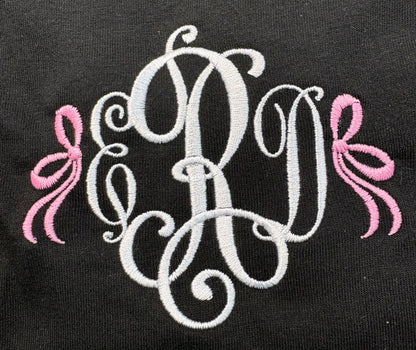 Side Bows Embroidery Design