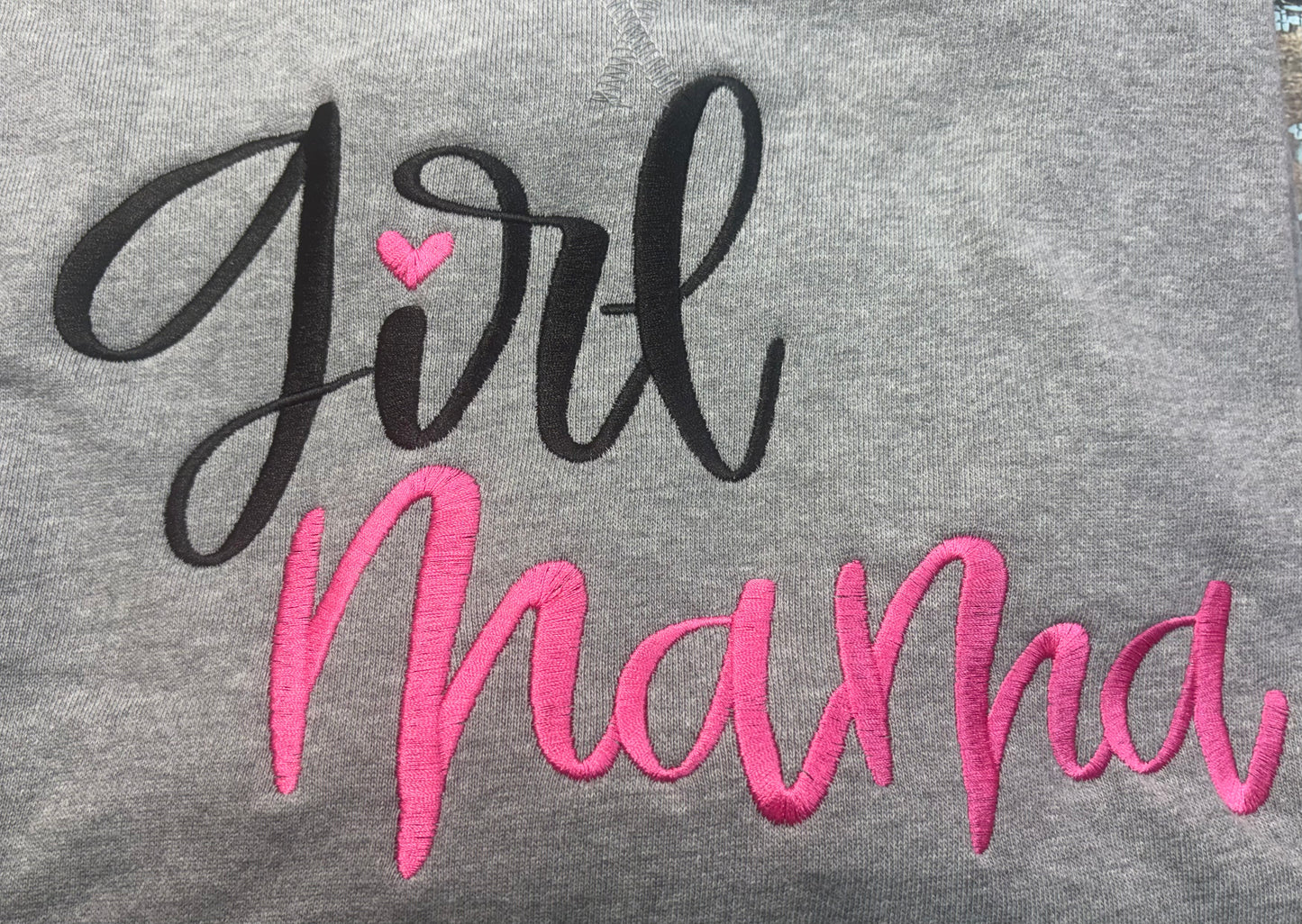 Girl Mama Handwritten Embroidery Design