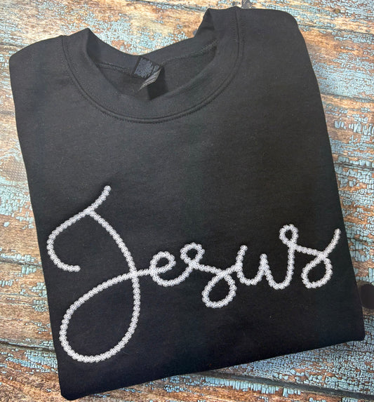 Jesus Candlewick Embroidery Design