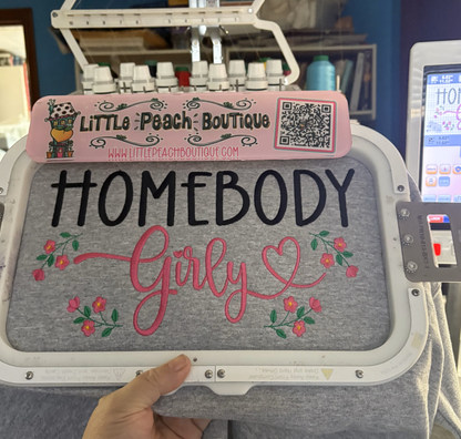 Homebody Girly Embroidery Design