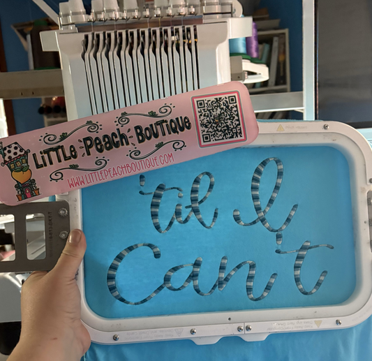'Til I Can't Embroidery Design
