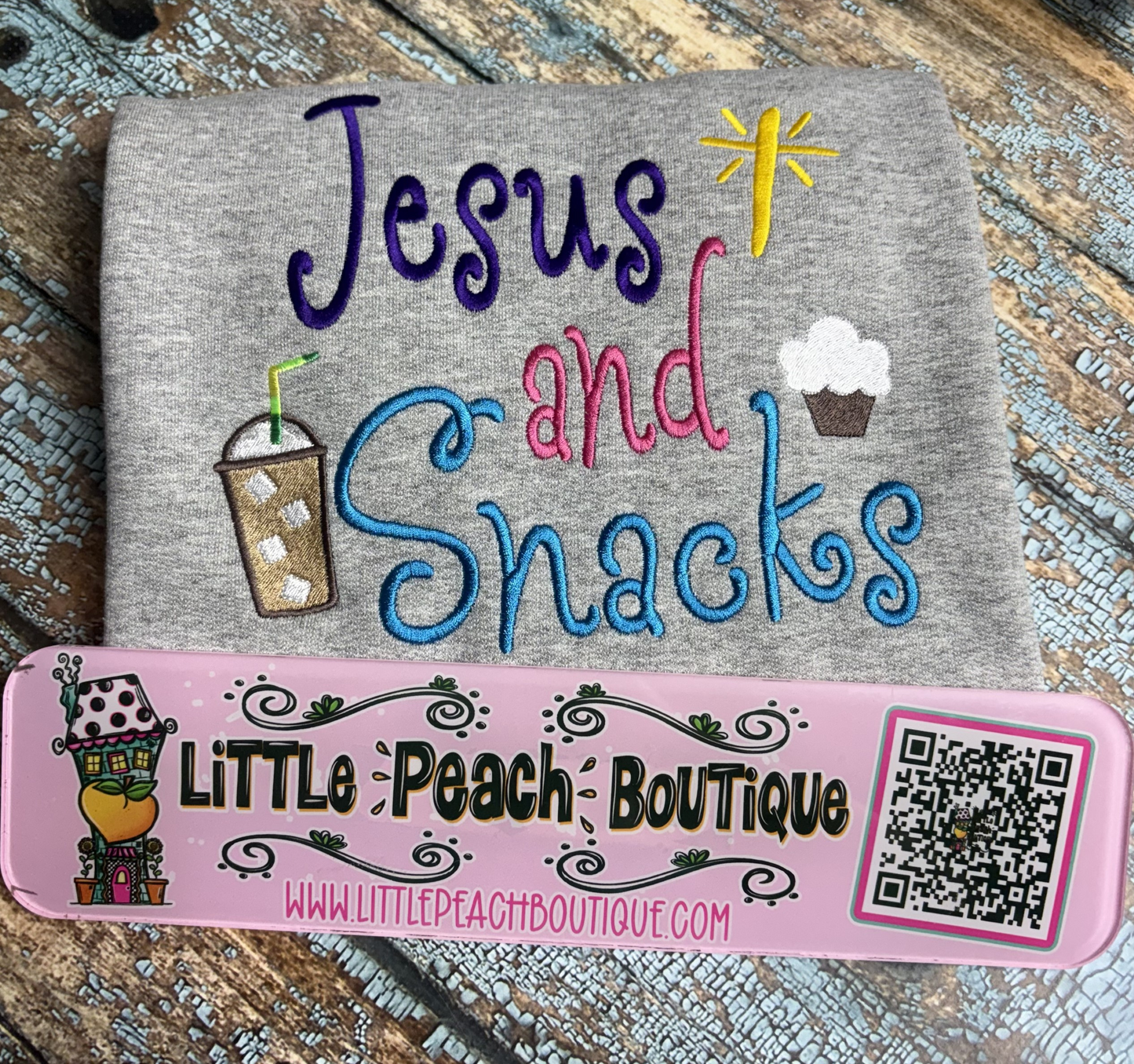 Jesus And Snacks Embroidery Design