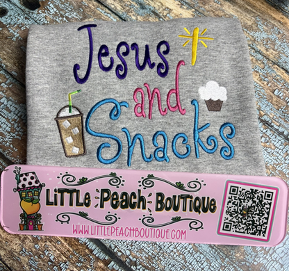 Jesus And Snacks Embroidery Design