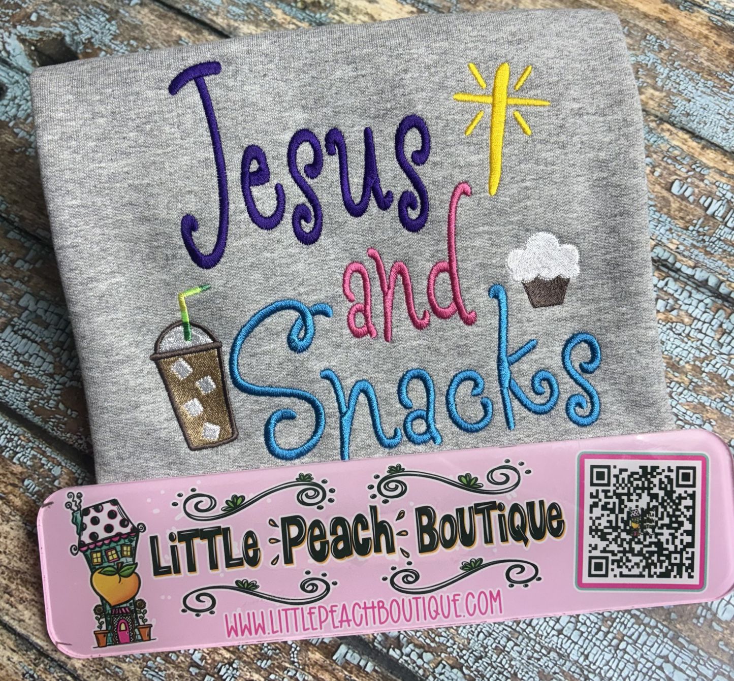 Jesus And Snacks Embroidery Design