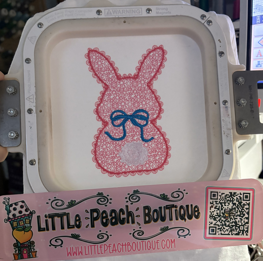 Lace Bunny Embroidery Design