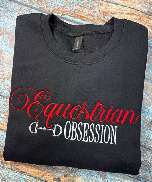 Equestrian Obsession Embroidered Sweatshirt