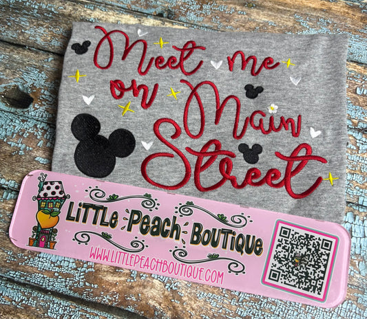 Meet Me on Main Street Embroidery Design