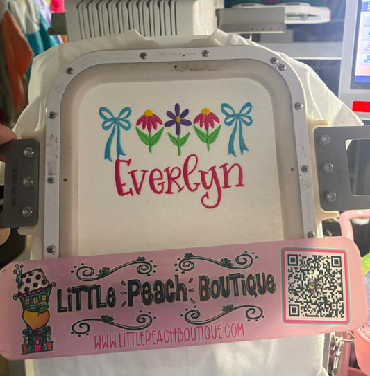 Flower Border Embroidery Design