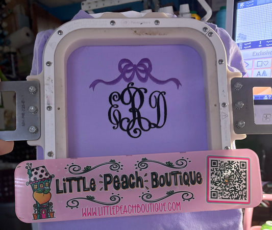 Long Tailed Bow Embroidery Design