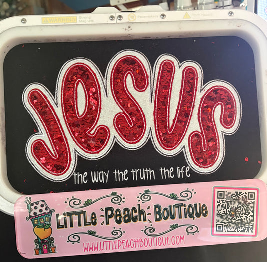 Jesus Double Applique-The Way The Truth The Life Applique Design