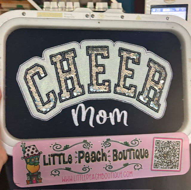 Cheer Mom Applique Embroidery Design