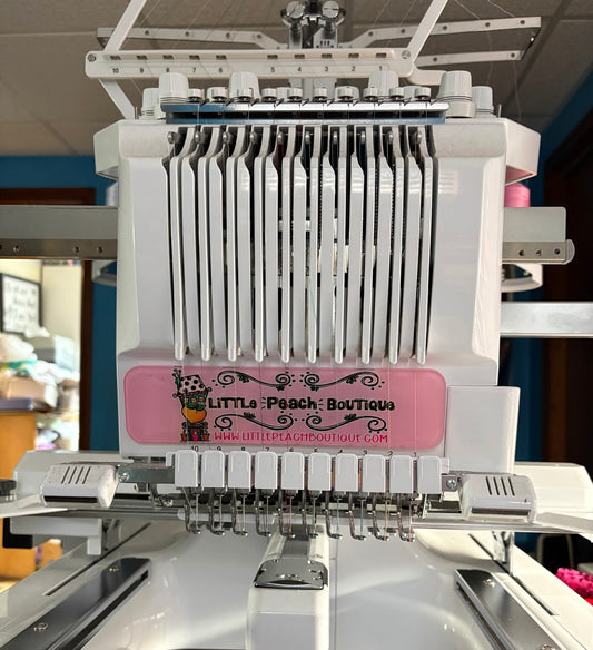 Acrylic Business Logo Embroidery Machine Name Plate