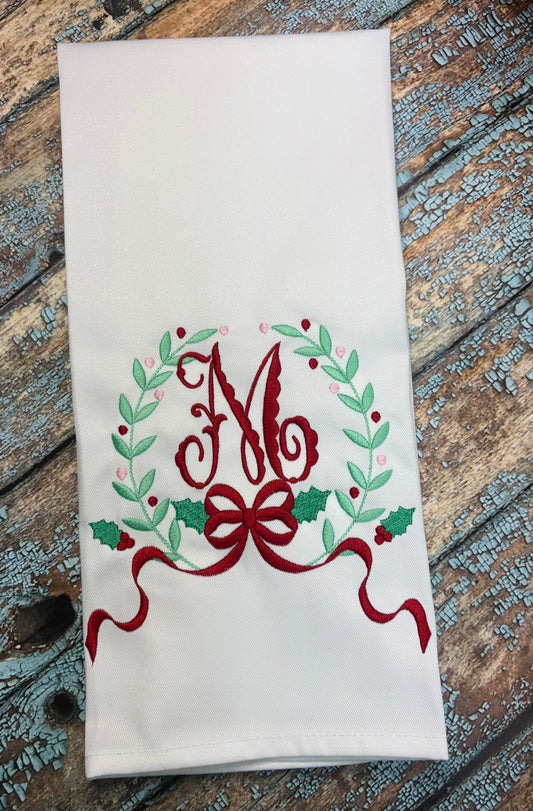 Holly Laurel Tea Towel