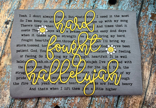 Hard Fought Hallelujah CC T-shirt