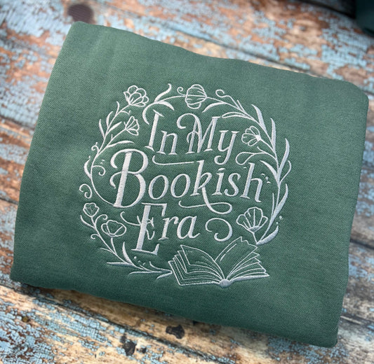 In My Bookish Era Embroidered Sweatshirt