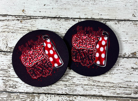 Red Devils Cheer Coaster Set