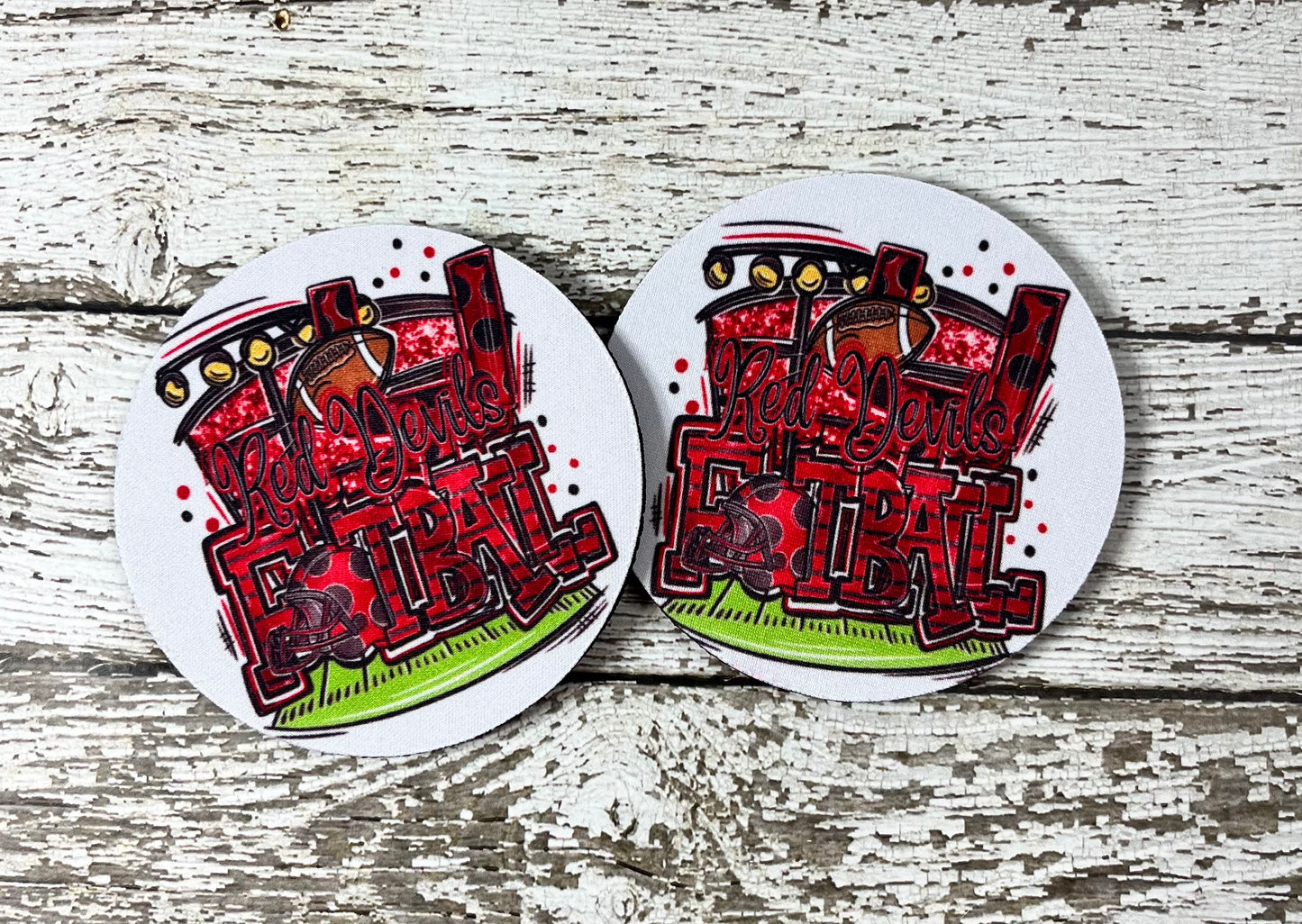 Red Devils Football Coaster Set
