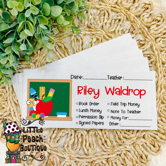 Classroom Personalized School Envelope Set