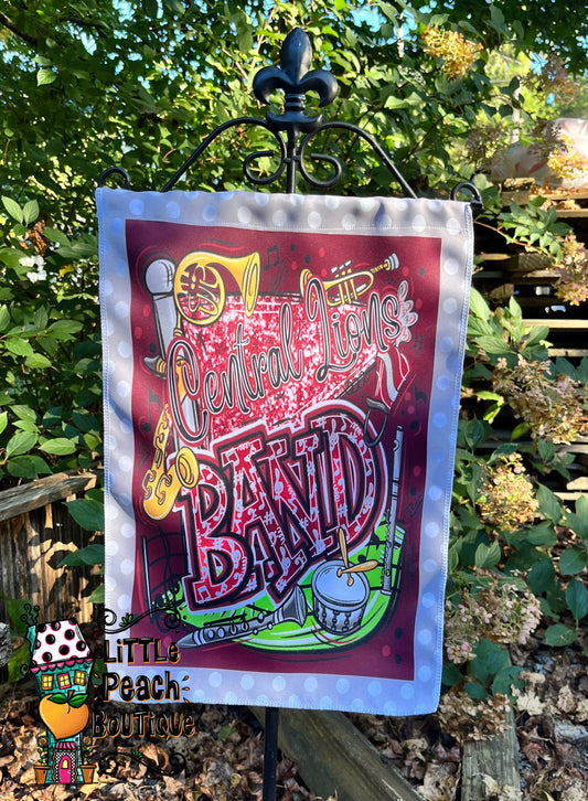 Central Lions Band Garden Flag