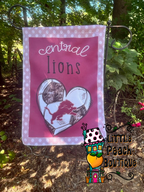 Central Lions Soccer Garden Flag