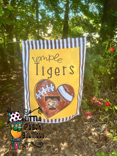 Temple Tigers Football Garden Flag