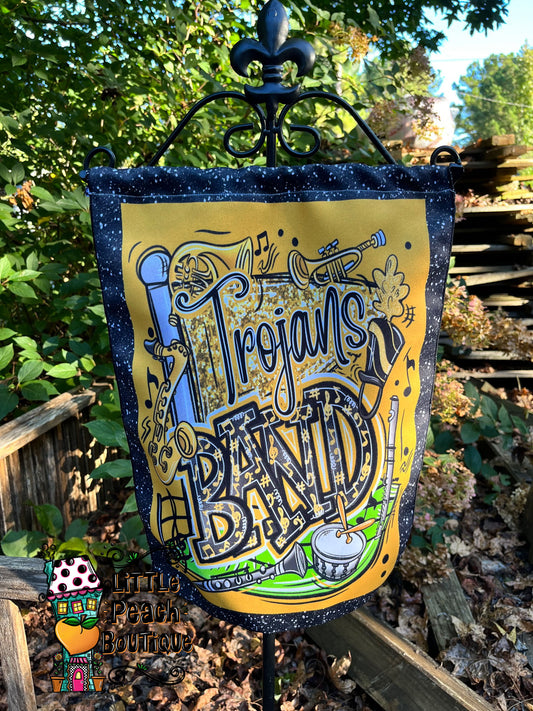 Carrollton Trojans Band Garden Flag