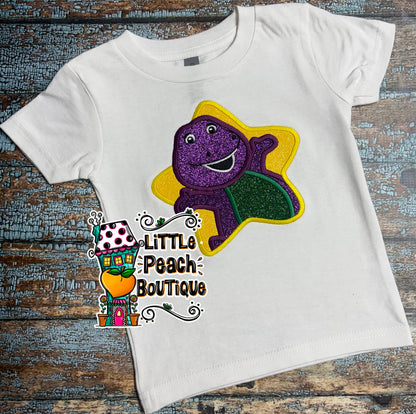 Barney Star Applique Embroidery Design