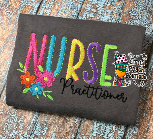 Medical Professional Floral Shirt