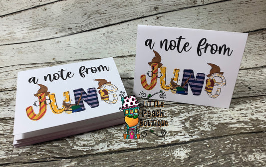 Wizard Personalized Notecard Set  