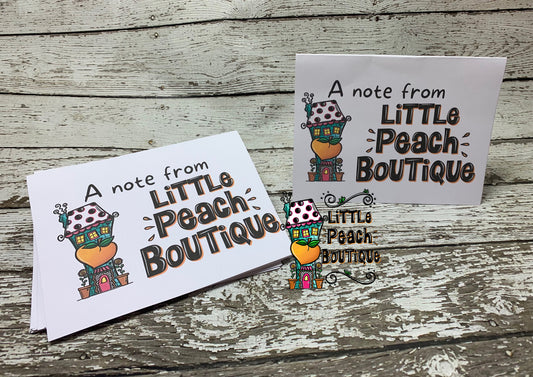 Business Logo Personalized Notecard Set 