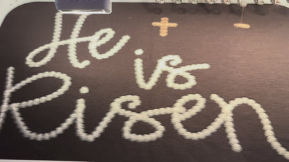 He is Risen Candlewick Embroidery Design